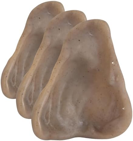 Pet Qwerks Pigs Ear BarkBone - Nylon Dog Bone for Aggressive Chewers - Bacon Flavor - 6" (Pack of 3)