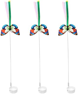 Potaroma Pack of 3 Butterfly Refills 3 in 1 Hide and Seek Cat Toys