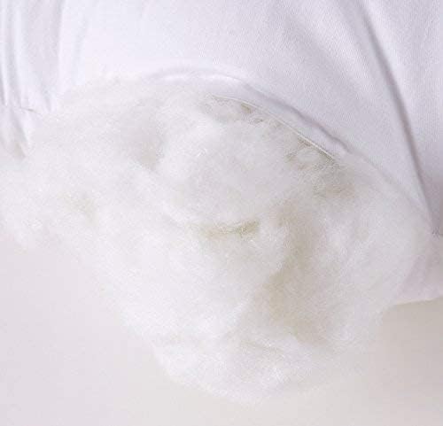 Throw Pillow Inserts, 18x18 Inch Decorative for Sofa, Bed and Chair, Cotton Cover, Set of 2, White