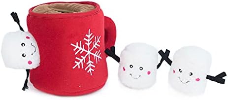 ZippyPaws Burrow Interactive Dog & Puppy Toys for Boredom - Hot Cocoa