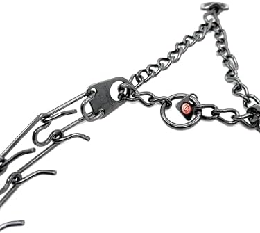 Herm Sprenger Prong Collar for Dogs Training – Quick Release Buckle & Swivel Ring for Easy Use – Made of Durable Steel Chrome Plated in Germany– 3.2mm Prongs for Large Dogs with 20-26" Neck