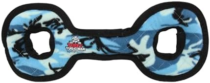 TUFFY® : 2 Pack TugOWar Dog Toy: Ultra Durable Plush Toy with Multiple Layers & Reinforced Seams, Washable and Floats, Original Construction