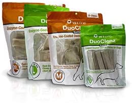 VetOne DuoClenz Rawhide Dental Hygenic Chews for Small-Sized Dogs, 30-Count Bag