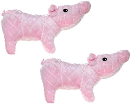 MIGHTY® 2 Pack Farm Animal: Piglet Ultra Plush Dog Toys