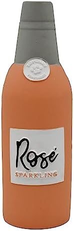 ZippyPaws - Latex Happy Hour Crusherz, Drink Themed Crunch Water Bottle Dog Toy - Rose