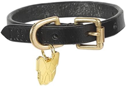 Digby & Fox Flat Leather Dog Collar (X-Large, Black)
