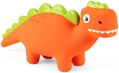 Fuzzl Steggy Latex Dog Chew Toys with Squeaker Soft Squeaker Puppy Toy Dinosaur