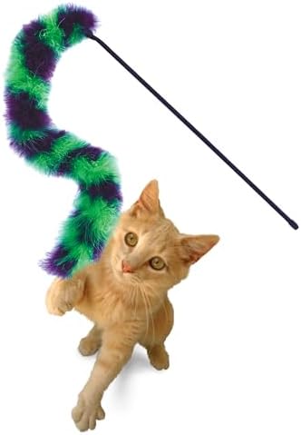 KONG Cat Teaser Wand Toy - Encourages Pouncing & Batting (Twisted Boa)