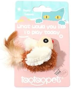 Sound Bird cat Toy, Electronic pet cat Toy, Simulated Animal cat Toy, Feather Tail, cat Stick, Catnip Scent, attracting Interesting Birds, Frogs and Chickens. Three Options are Available.(Bird)