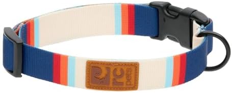RC Pets Eco Clip Collar | Adjustable, Durable, Earth-Friendly | Large, 1-Inch, Coastal Stripe
