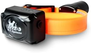 DT SYSTEMS RAPT1450 Upland Beeper Additional Collar Receiver for RAPT1450 Dog Training System, Rechargeable Programmable 12-23" Adjustable Add-On E-Collar - Orange
