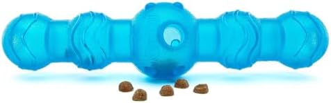 GURU Shaker Stick Dog Toy - Treat Dispensing Interactive Puzzle Toy for Large Dogs - Durable Chew Toy for Aggressive Chewers - Slow Feeder Mental Stimulation Toy - 11.25 Inch Blue