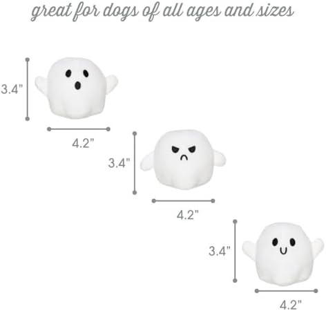 Pearhead Halloween Ghost Dog Toy Set of 3