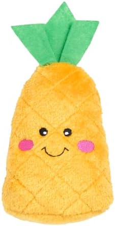 ZippyPaws NomNomz Dog Squeaky Toys to Keep Them Busy - Pineapple