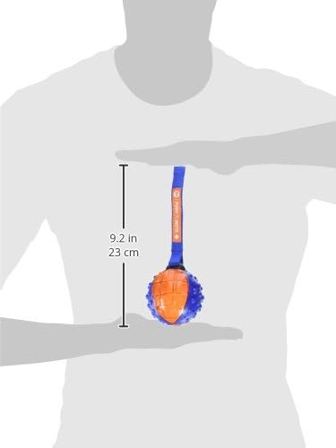SPOT Ethical Pets Push to Mute Dog Toy, Ball with Strap