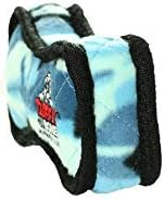 TUFFY - World's Tuffest Soft Dog Toy - Junior Bone -Squeakers -Multiple Layers. Made Durable, Strong & Tough.Interactive Play(Tug, Toss & Fetch). Machine Washable & Floats (Camo Blue, Bone2 2 Pack)