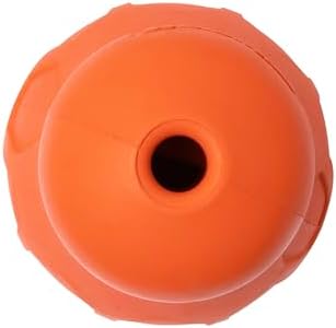 Chuckit! Tumble Teez Dog Treat Puzzle Toy, Medium, Orange – Interactive Tumble‑Shaped Treat & Chew Puzzle Pod for Dogs 20–60 lb – Durable Rubber Fetch Toy with Interior Treat Chamber – Pack of 1