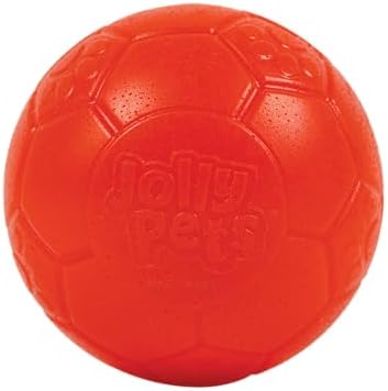 Jolly Pets Mini Soccer Ball Dog Toy, 3 in, Orange - Durable