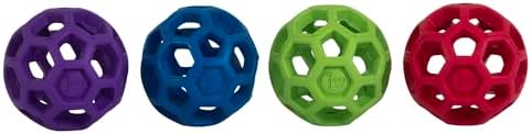 JW Pet Hol-ee Roller Treat Dispenser Puzzle Ball, Mini 1.75in, Rubber