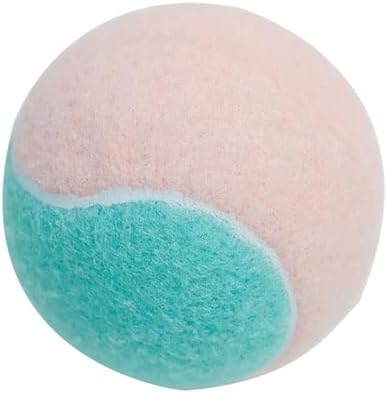 3-Pack Tennis Ball Dog Toys with Squeaker, Interactive Fetch Play for Pets 40 lbs and Over ，Training Balls for Indoor & Outdoor Exercise, 3.28-inch (Pink Blue, 12PCS)