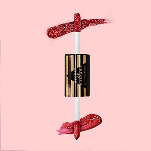 EBIN NEW YORK Secret of Pharaoh Glitter Duo Stick Love Spell | Dual-Ended Primer & Glitter Face Makeup Stick | Creamy Long-Lasting Shimmer Finish | Vegan & Cruelty-Free