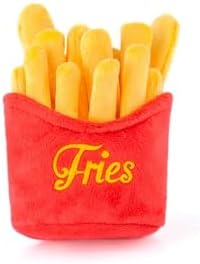 P.L.A.Y. Cute Plush Dog Toys - Fast Food Themed Durable Giggle Chew Toy, Great for Puppies & Small, Medium, Large Dog - Machine Washable, Recycled Materials (American Classic French Fries, X-Small)
