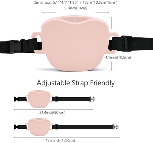 AUDWUD Magnetic Silicone Dog Treat Pouch with Adjustable Belt
