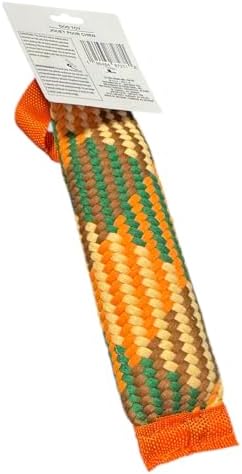 Braided Tug Dog Toy, Multicolor, Squeaky, Fun Interactive Fetch Stick