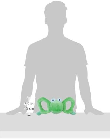Jolly Pets Tug-A-Mal Frog Squeaky Tug Dog Toy, Large