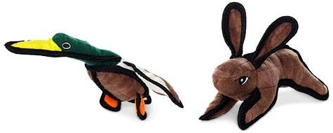 TUFFY® 2 Pack Duck Rabbit Small Ultra Durable Plush Dog Toys