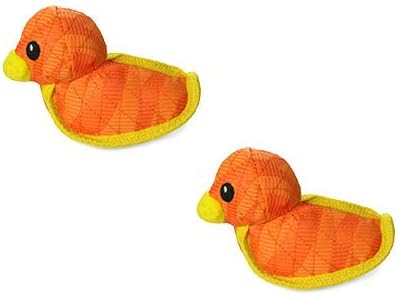Tuffy® - DuraForce® : 2 Pack Duck Dog Toy: Ultra Durable Plush Toy with Multiple Layers & Reinforced Seams, Washable and Floats, DuraForce® Construction