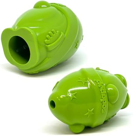 SodaPup Gnome – Durable Dog Treat Dispenser & Chew Toy Made in USA from Non-Toxic, Pet Safe, Food Safe Rubber Material for Mental Stimulation, Problem Chewing, Calming Nerves, & More