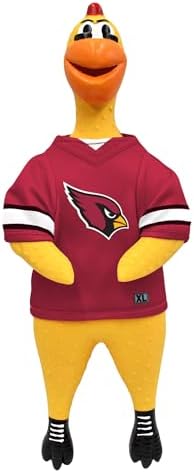 Littlearth NFL Team Rubber Chicken Pet Toy - Officially Licensed Teams