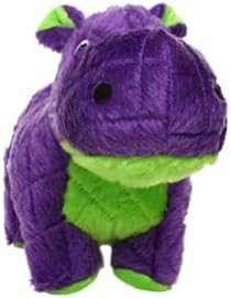 MIGHTY- Safari Hippo - Squeaker-Multiple Layers. Made Durable, Strong & Tough. Interactive Play Dog Toy (Tug, Toss & Fetch). Machine Washable & Floats