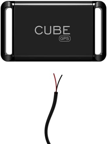 Cube GPS Tracker for Vehicles – GPS Tracker Device for Car, Trucks, Pets - Real Time Tracking, SOS Pings, Geo-Fencing Rechargeable Battery Up-to 60 Days with Hardwire Charger - Requires Subscription