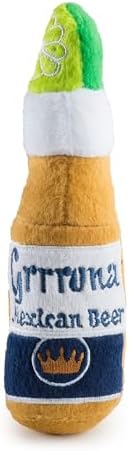 Haute Diggity Dog Grrrona Beer Bottle Plush Dog Toy, Drink Parody Chew Toys