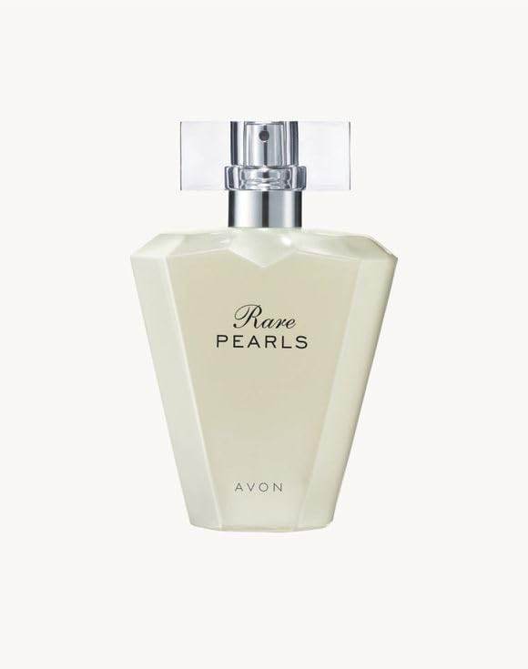 AVON Rare Pearls Eau De Parfum for Women — Soft Floral Perfumes for Women with Magnolia, White Pepper & Rosewood — Long Lasting Womens Fragrance for Special Occasions & Gifting, 1.7 fl oz travel size