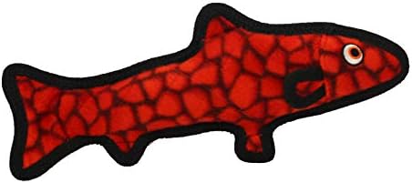 TUFFY® : 2 Pack Trout Dog Toy: Ultra Durable Plush Toy with Multiple Layers & Reinforced Seams, Washable and Floats, Original Construction