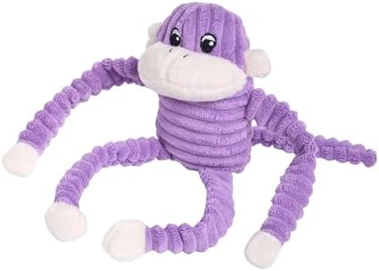 ZippyPaws Crinkle Monkey for Small and Medium Dogs - Small, Purple