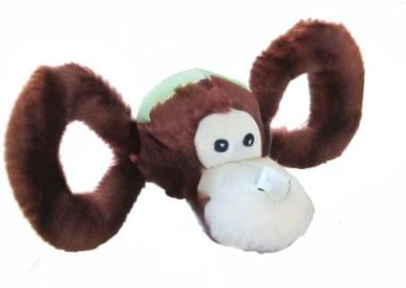 Jolly Pets Tug-A-Mal Monkey Squeaky Tug Dog Toy, Large