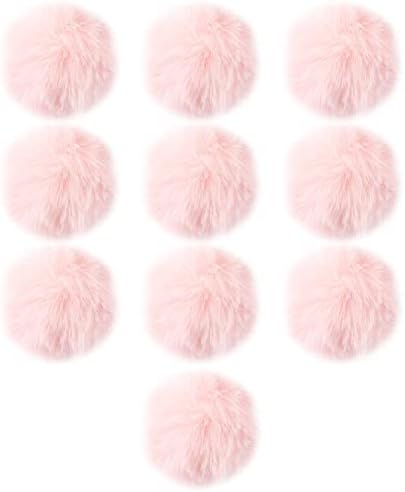 10PCS Fluffy Cat Toy Balls, Colorful Polyester Pet Play Balls