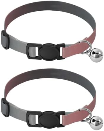 Pink and Black Gradient Ombre Easy to Clean Puppy Collar 2 Pack Collar for Puppy