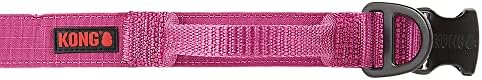 KONG Ultra Durable Padded Comfort Handle Dog Collar (XL, Pink)
