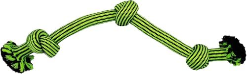 Jolly Pets Knot-N-Chew 3 Knot Green/Black Small/Medium, JTJP013