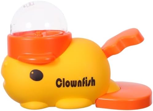 Interactive Easy to Clean Clownfish Shaped Dog Treat Dispenser with Press and Rotate Mechanism Pet Feeding Made of Sturdy Abs Slow Feeder for Home and Outdoor Activities