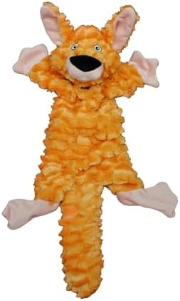 Jolly Pets Fat Tail Kangaroo Plush Squeaky Dog Toy, Small