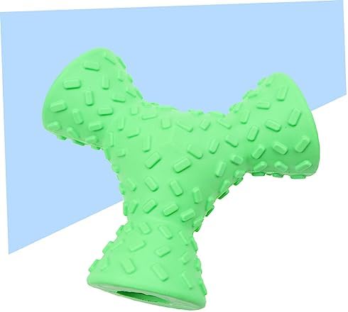 FRCOLOR 1pc Dog Chew Toy Durable Natural Rubber Food Dispensing Toy for Interactive Chewing and Tooth Cleaning Random Color for Pet Play and Teething