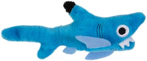 Mad Cat Shark Biter Ocean Themed Catnip and Silvervine Cat Toy, Pack of 1