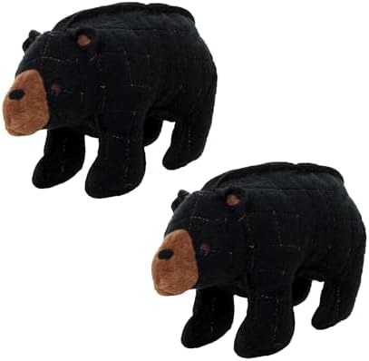 TUFFY® - 2 Pack Original : Bear Dog Toy : Ultra Durable Plush Dog Toy with Multiple Layers & Reinforced Seams, Washable and Floats, Original Construction