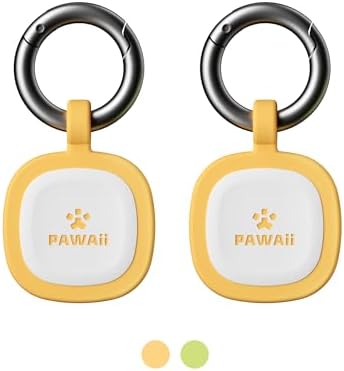Pawaii Glow in The Dark Dog ID Tag, Silent Silicone, QR Scan Alerts, 1 Pack